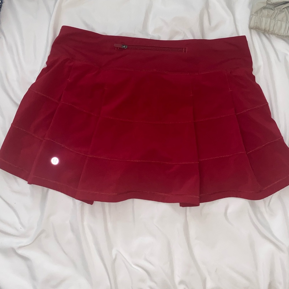 Deep red Lululemon skirt